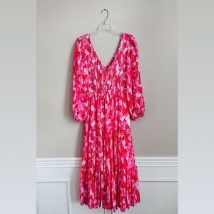 EUC Molly Bracken Large Pink Chloe Multi Dress
